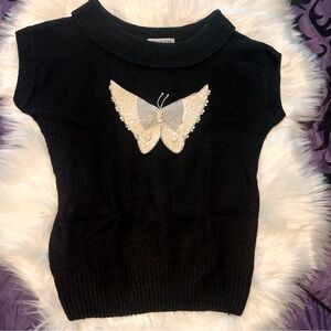 Short sleeve pullover with cowl neck